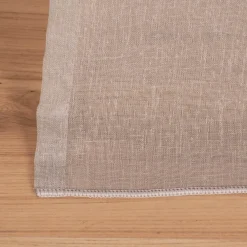 Fertigschal mit Schlaufenband aus recyceltem Polyester einfarbig hellgrau 140x245cm
