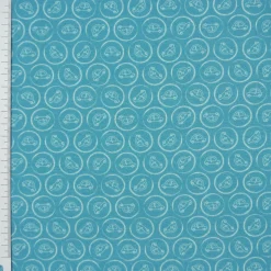 Finn liebt Annie Jersey Autokreisel Autos blau weiß 1,60m Breite