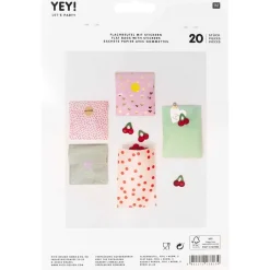 Flachbeutel Papiertüten Hotfoil mit Stickern 12x18,5cm von Rico Design 20 Stk