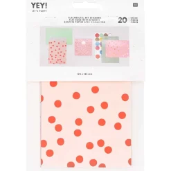 Flachbeutel Papiertüten Hotfoil mit Stickern 12x18,5cm von Rico Design 20 Stk