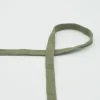 Flachkordel Baumwolle khaki Breite: 1,5cm