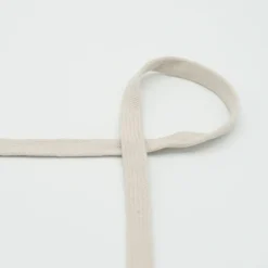 Flachkordel Baumwolle sand Breite: 1,5cm