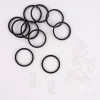 Flachringe 20mm inkl. Einlage und Falthaken Ø40mm 10 Stück schwarz