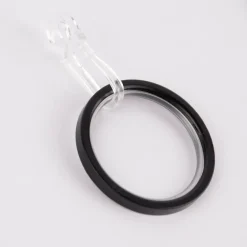 Flachringe 20mm inkl. Einlage und Falthaken Ø40mm 10 Stück schwarz