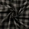 Flanell Stoff aus Baumwolle garngefärbt Karo grau 1,44m Breite
