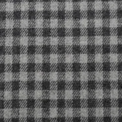 Flanell Stoff aus Baumwolle garngefärbt Mini-Karo grau 1,44m Breite