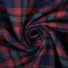 Flanellstoff aus Baumwolle Karos blau rot 1,43m Breite
