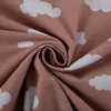 Flanell Stoff Baumwollflanell Wolken rosa 1,47m Breite