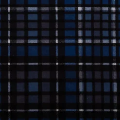Flanell Stoff Baumwollflanell Karo blau 1,47m Breite