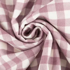 Flanellstoff Baumwollstoff Karos altrosa 1,43m Breite