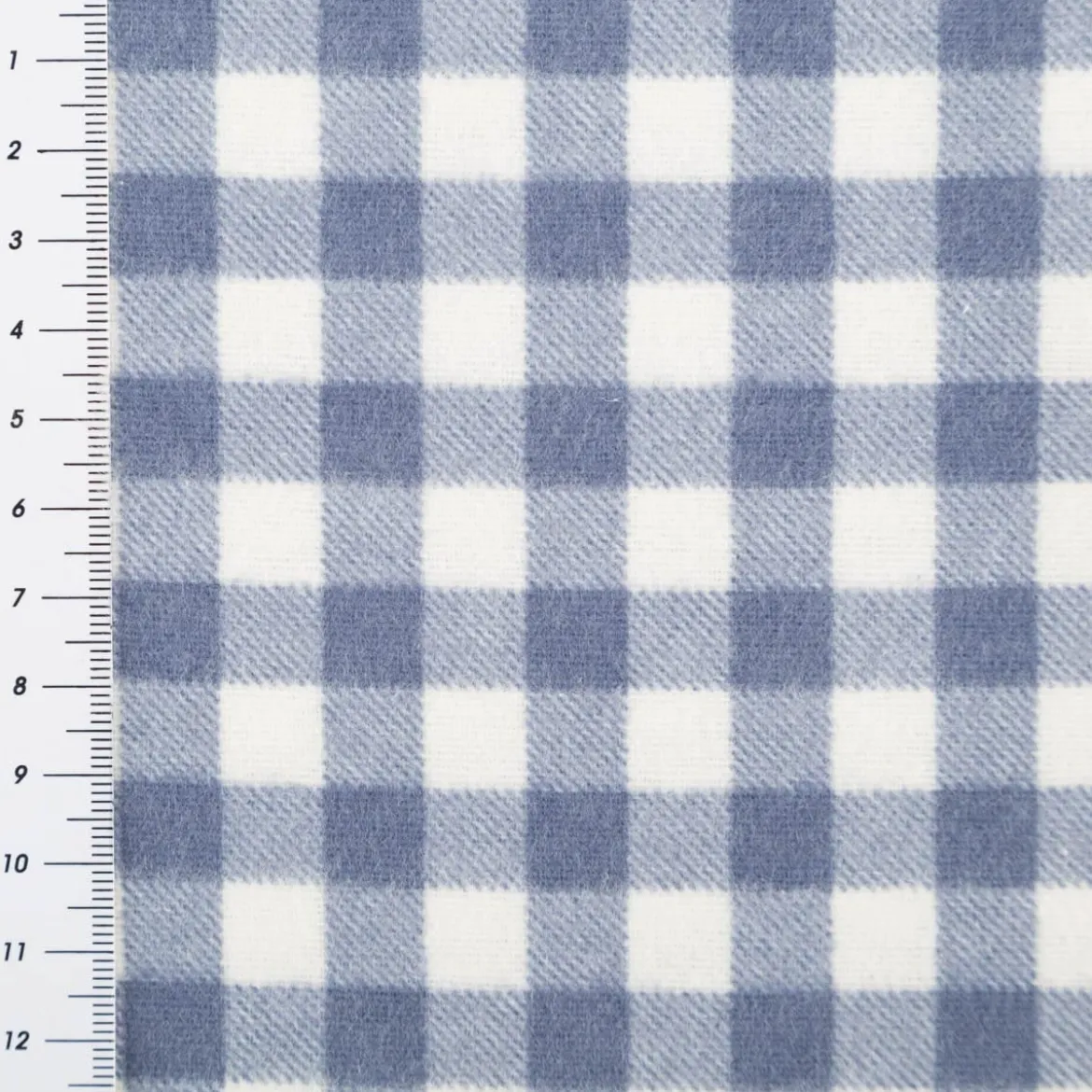 Flanellstoff Baumwollstoff Karos blau 1,43m Breite