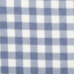 Flanellstoff Baumwollstoff Karos blau 1,43m Breite