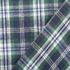 Flanellstoff brushed yarn died checks Karo dunkelblau grün blau1,45m Breite