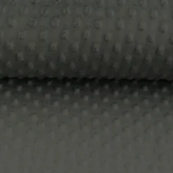 Fleece Minky dots Noppen dunkelgrau Kuschel Stoff Flausch