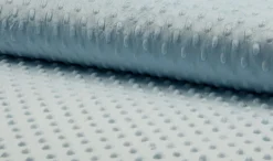 Fleece Minky dots Noppen hellbau Kuschel Stoff Flausch