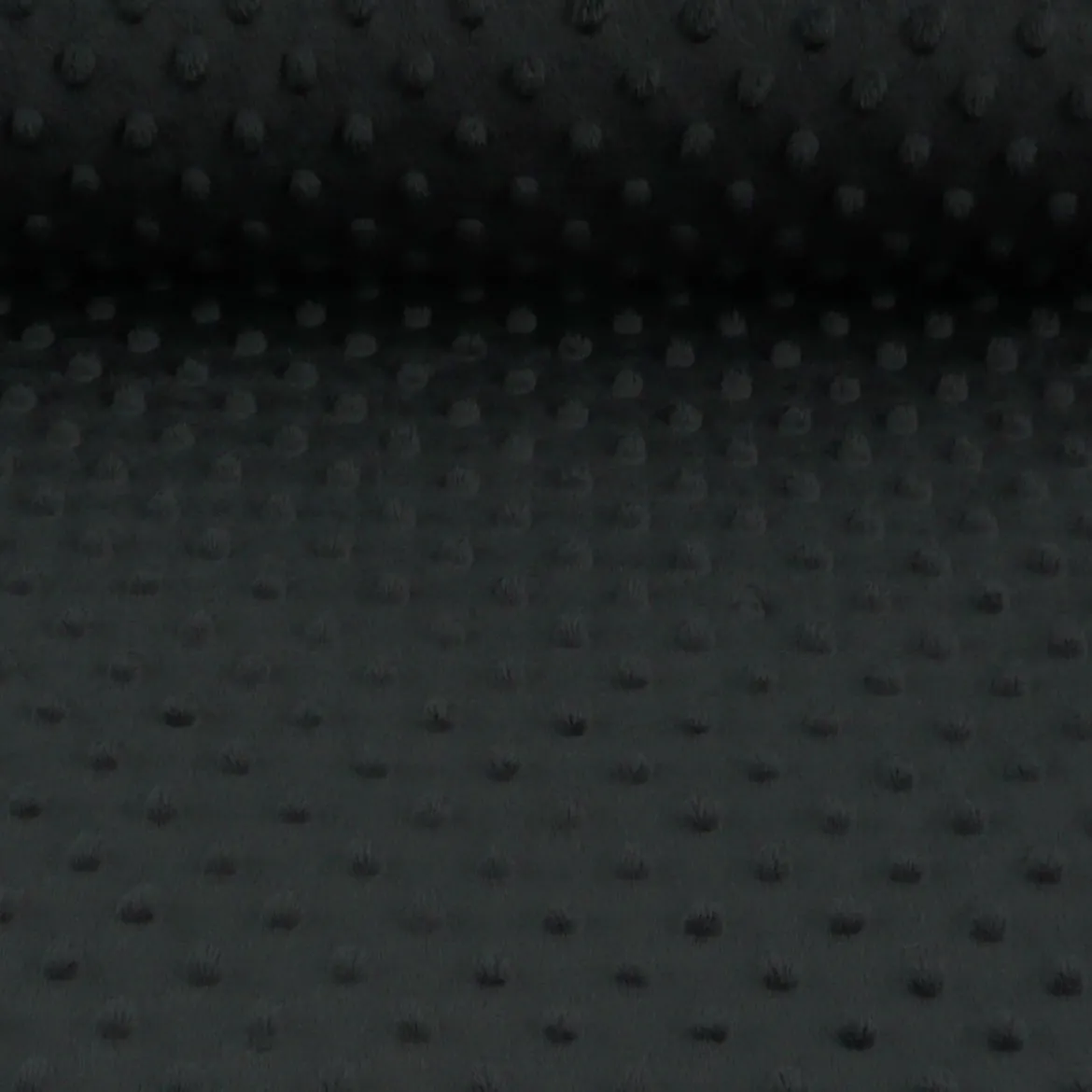 Fleece Minky dots Noppen schwarz Kuschel Stoff Flausch