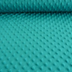 Fleece Minky dots Noppen smaragd grün Kuschel Stoff Flausch