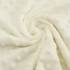 Fleece Minky dots Noppen wollweiß Kuschel Stoff Flausch