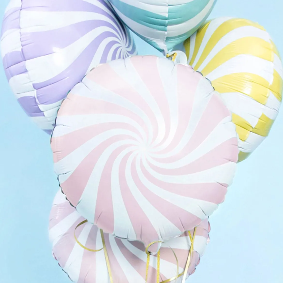 Folienballon Candy rosa weiß 45cm