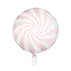 Folienballon Candy rosa weiß 45cm