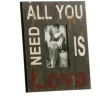 Fotorahmen Bilderrahmen Holz "All you need is love" 23x28cm