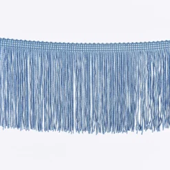 Fransenband Meterware blau Breite: 10cm
