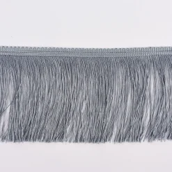 Fransenband Meterware grau Breite: 10cm