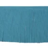 Fransenband petrol Meterware Länge: 12cm 100% Kunstfaser Wildleder