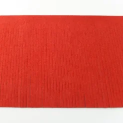 Fransenband rot Meterware Länge: 12cm 100% Kunstfaser Wildleder