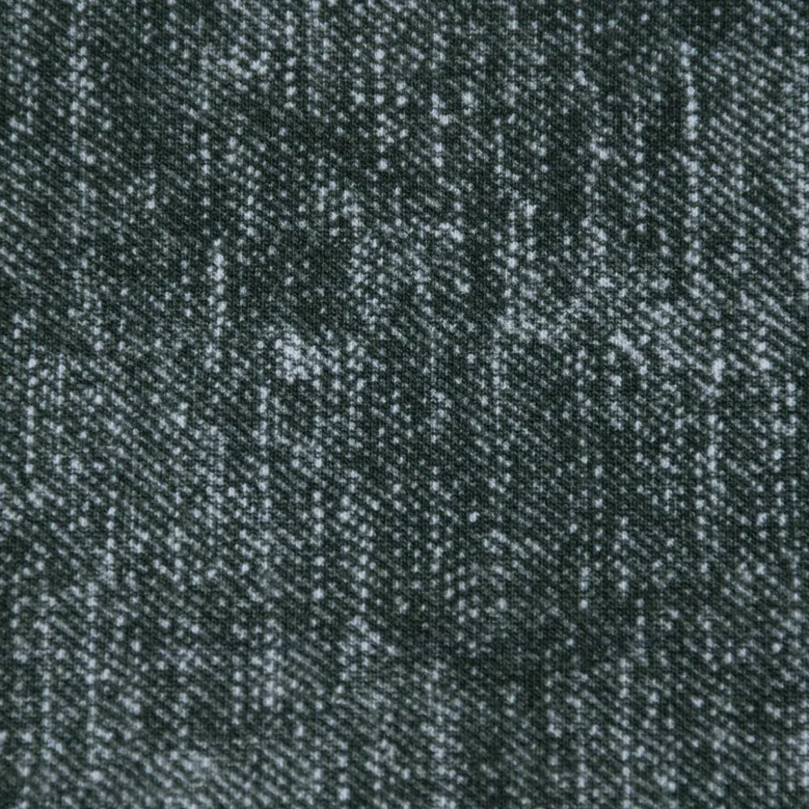 French Terry Digitaldruck ARMY DENIM Jeanslook dunkelgrün 1,45m Breite