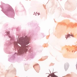 French Terry gebürstet Blumen Digitaldruck rosa 150cm