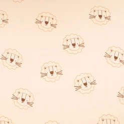 French Terry Löwe beige Sommersweat mit Schlingenstruktur 150cm