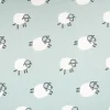 French Terry mit Schäfchen blau Sommersweat mit Schlingenstruktur 150cm