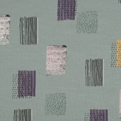 French Terry Organic Bio Blockmuster Streifen Punkte mint schwarz lila 1,45m Breite