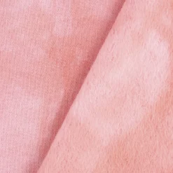 French Terry Sommersweat angeraut TIE DYE Batik rosa lachs 1,50m Breite
