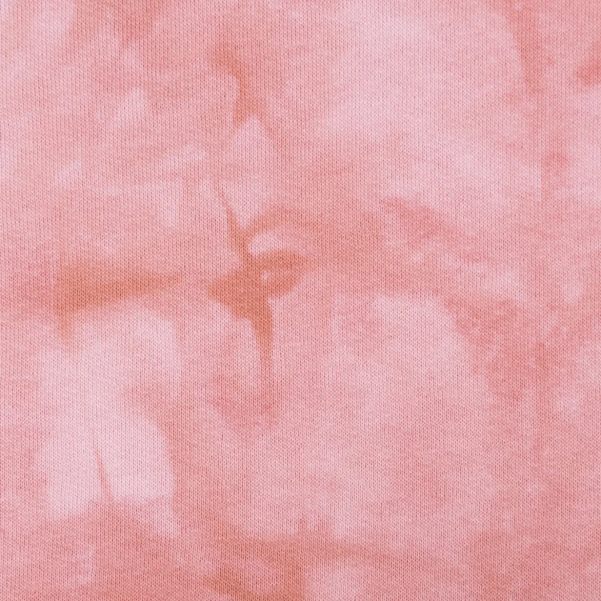 French Terry Sommersweat angeraut TIE DYE Batik rosa lachs 1,50m Breite