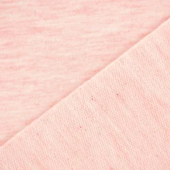 French Terry Sommersweat Melange einfarbig rosa meliert 1,50m Breite