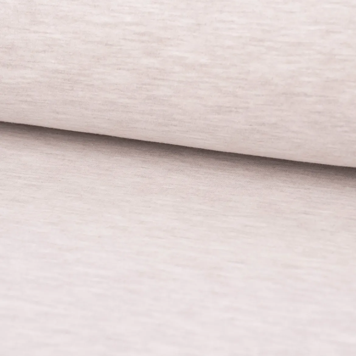 French Terry Sommersweat Melange einfarbig beige meliert 1,50m Breite