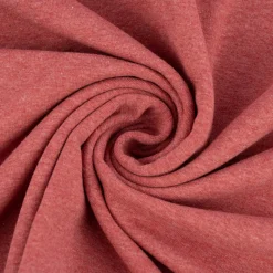 French Terry Sommersweat Melange einfarbig rot meliert 1,50m Breite