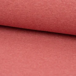 French Terry Sommersweat Melange einfarbig rot meliert 1,50m Breite