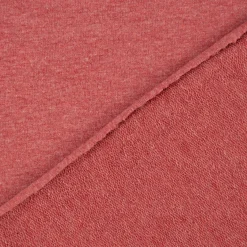 French Terry Sommersweat Melange einfarbig rot meliert 1,50m Breite