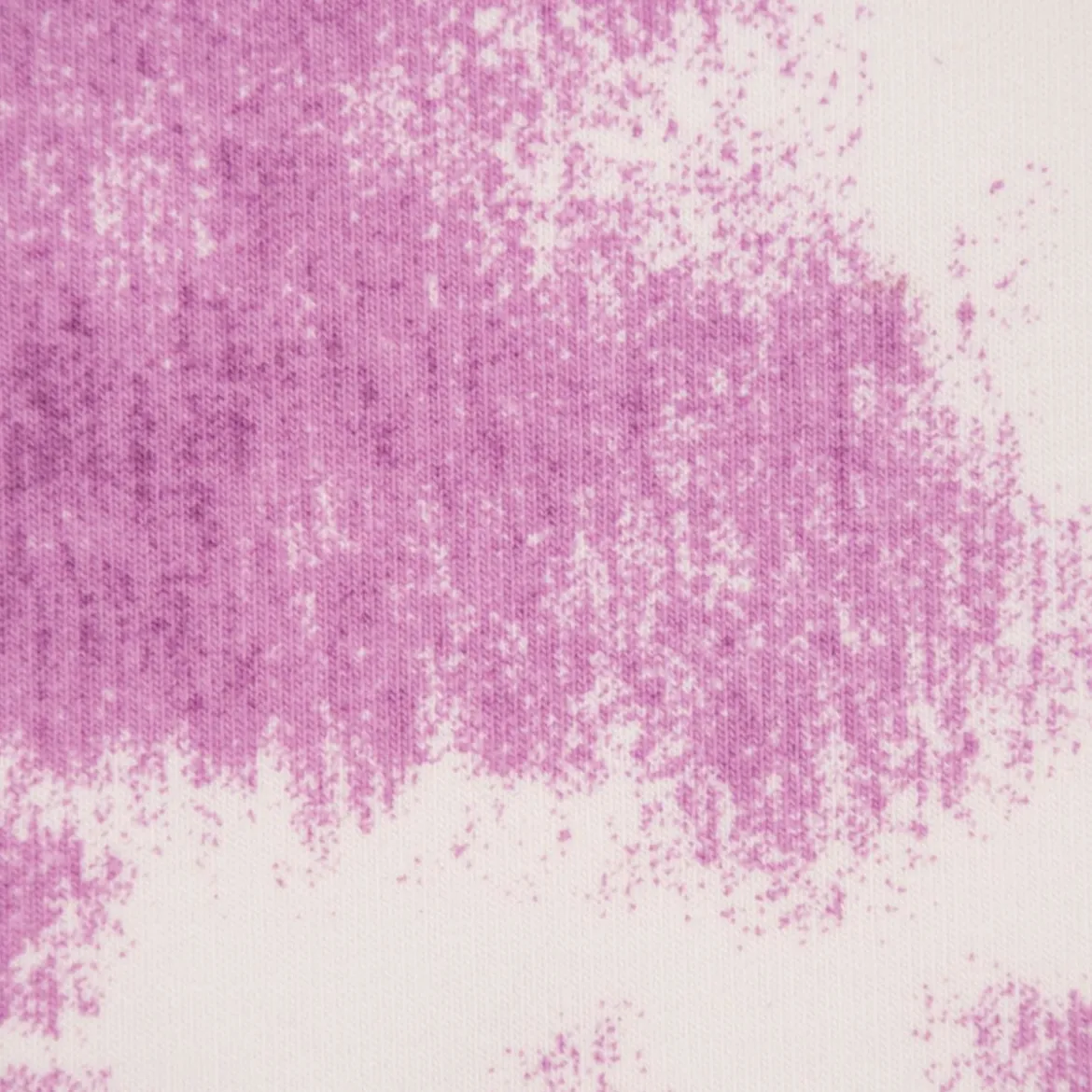 French Terry Sommersweat Meterware Tie Dye Batik weiß lila 1,45m Breite