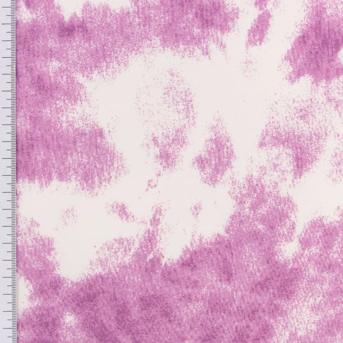 French Terry Sommersweat Meterware Tie Dye Batik weiß lila 1,45m Breite