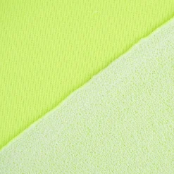 French Terry Sommersweat NEON einfarbig grün 1,45m Breite