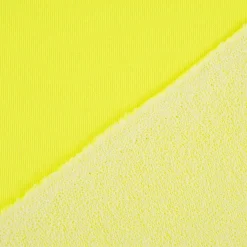French Terry Sommersweat NEON einfarbig gelb 1,45m Breite