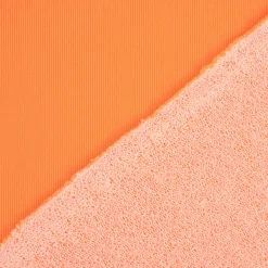French Terry Sommersweat NEON einfarbig orange 1,45m Breite
