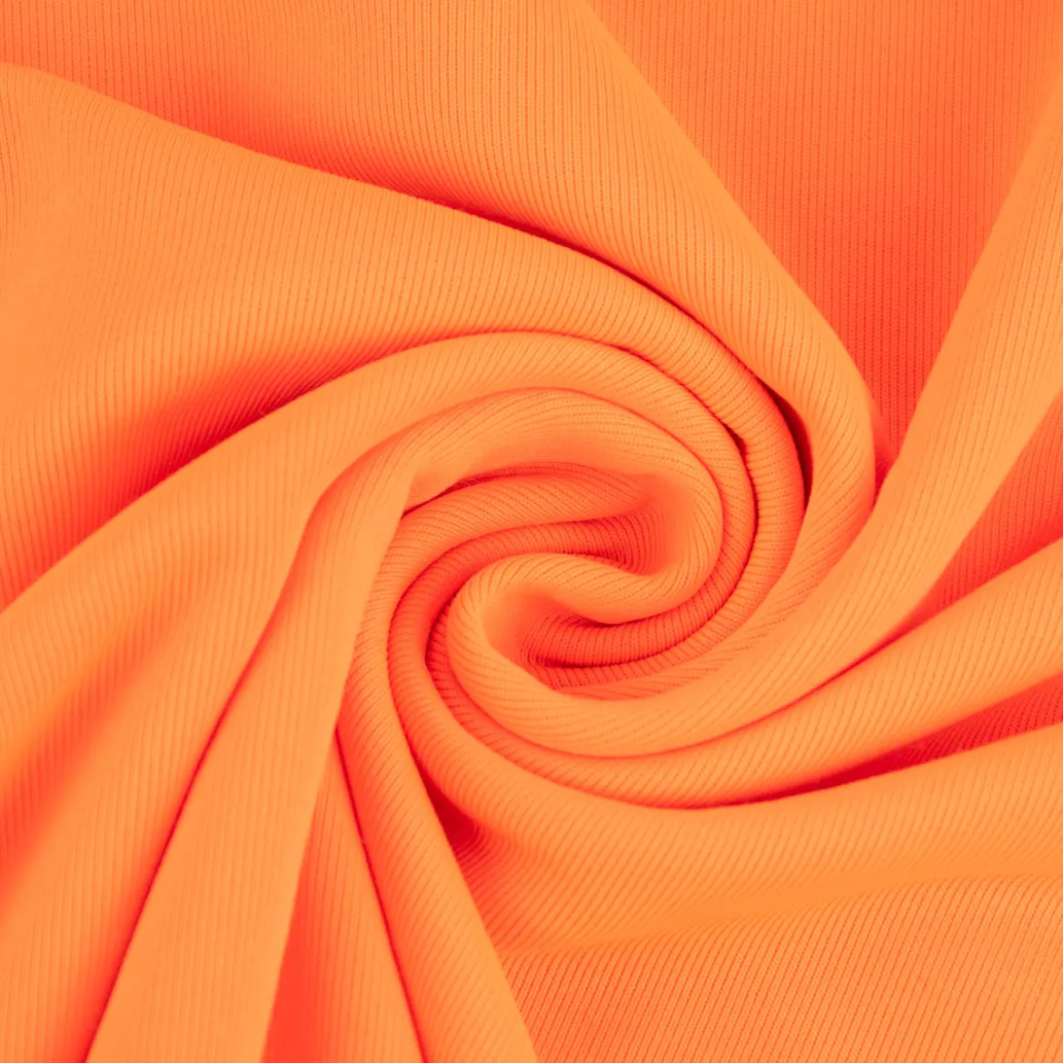 French Terry Sommersweat NEON einfarbig orange 1,45m Breite