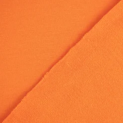 French Terry Stoff Organic Bio uni orange 1,50m Breite