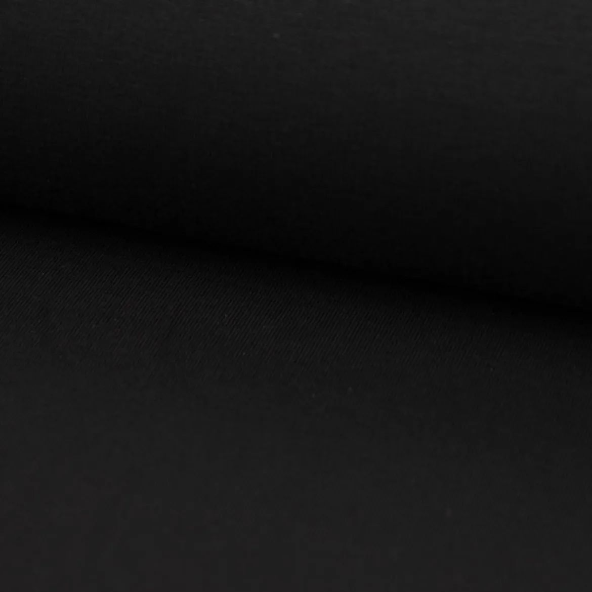 French Terry Stoff Organic Bio uni schwarz 1,50m Breite