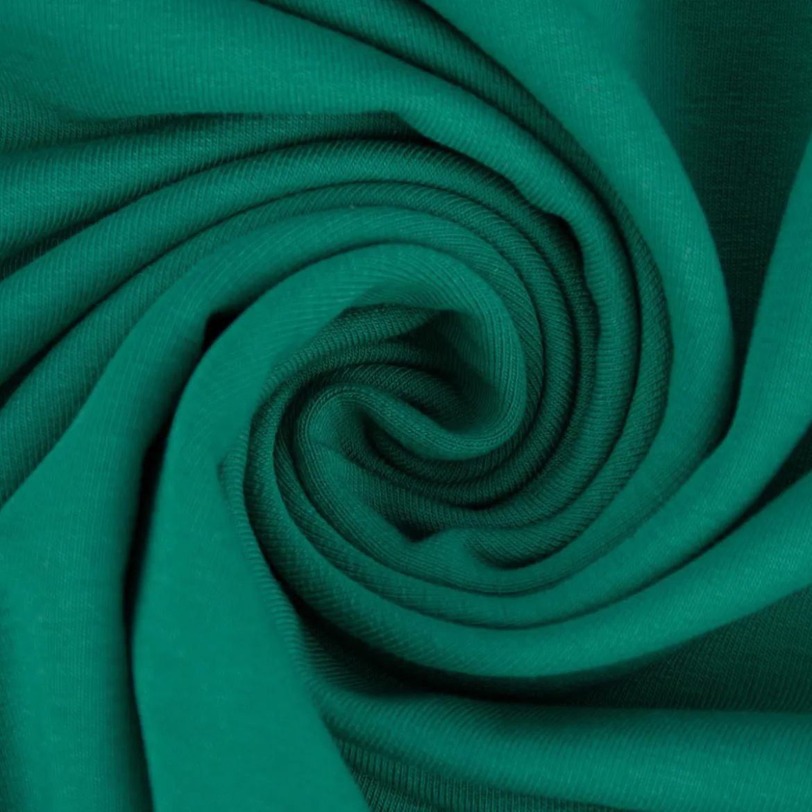 French Terry Stoff Organic Bio uni grün 1,50m Breite